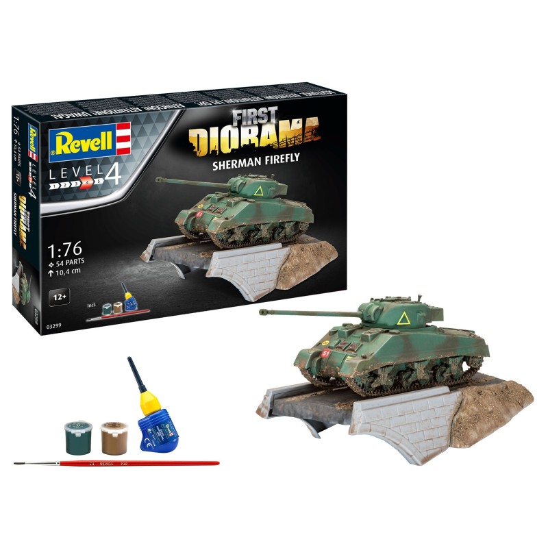 Revell 03299 First Diorama Set - Sherman Firefly