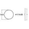 Roco 40077 Haftrings.10Stk.17,5 bis 20mm