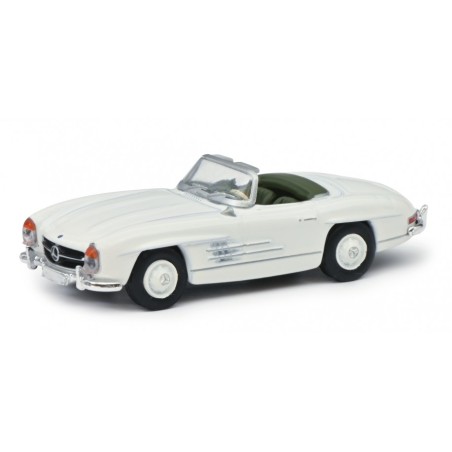 Schuco 452639400 Mercedes-Benz 300SL Roadster, weiß, 1:87