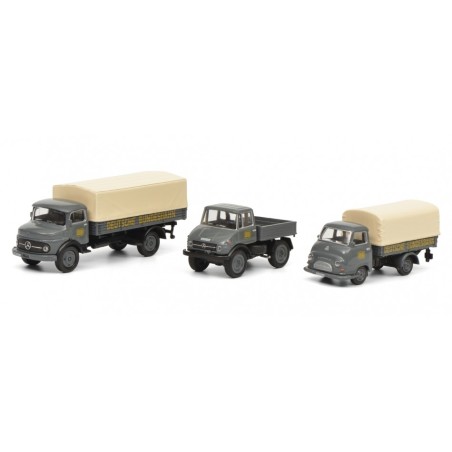 Schuco 452646200 MHI 3er set DB, grey 1:87