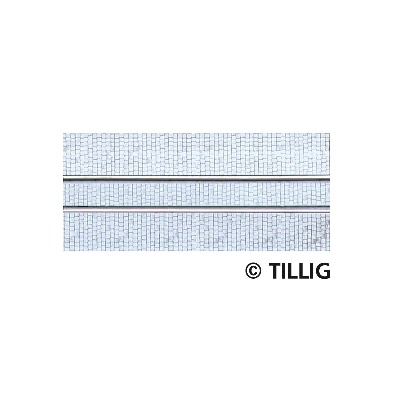 Tillig 87511 Straßenbahngleis 105,6mm (1-spurig) Pflaster