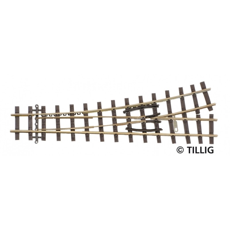 Tillig 85638 Weiche links H0e 18°, Länge 128 mm